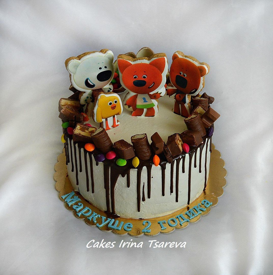 Торт с Мимимишками для мальчика 5 лет