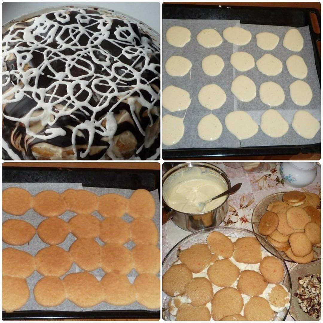 Торт черепаха из овсяного печенья