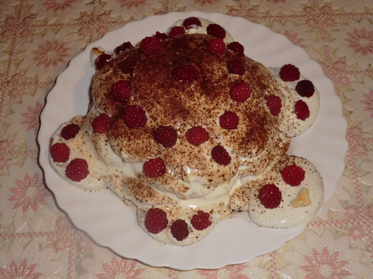 Блинный торт черепашка