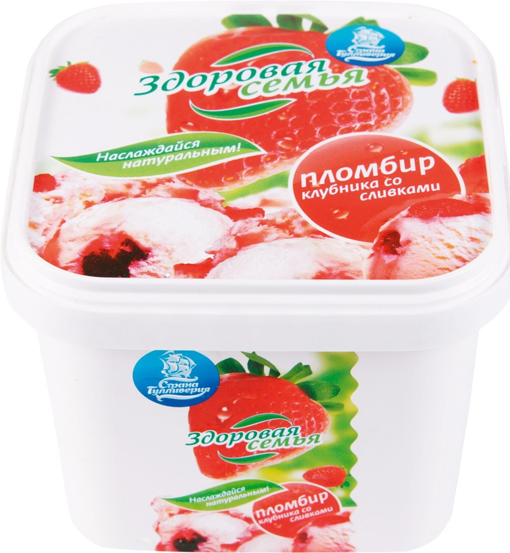 Мороженое семейное трехслойное