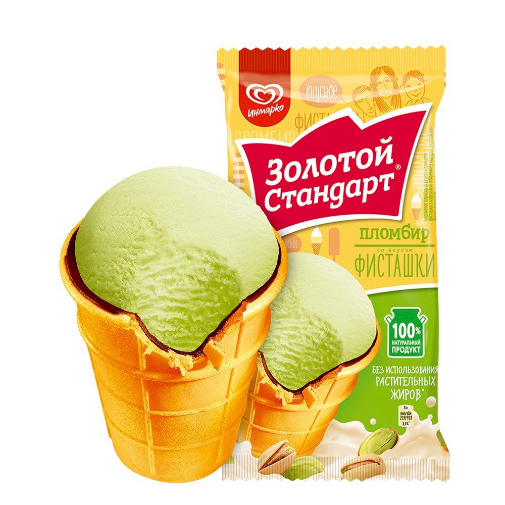 Мороженое тянучка белая Долина