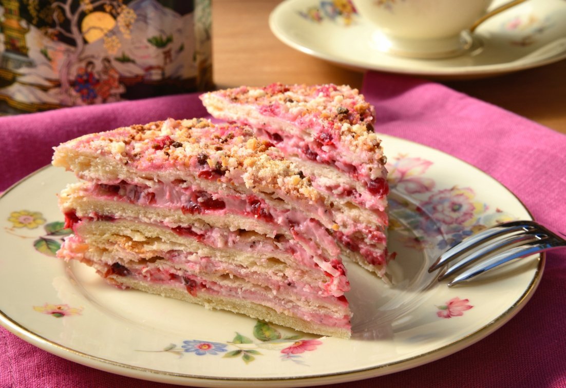 Муссовый торт с макаронс