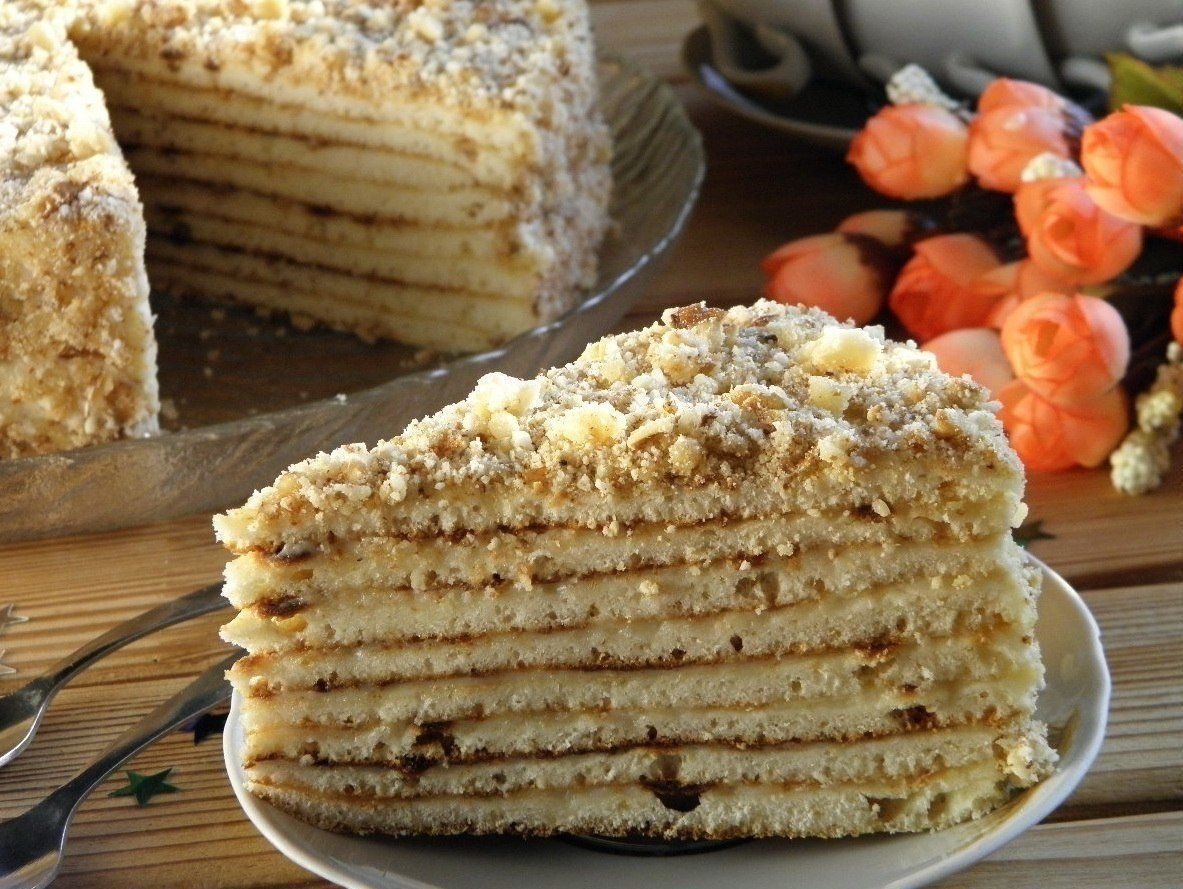 Торт со сгущенкой