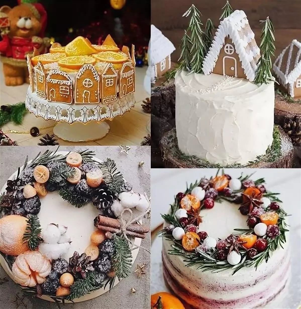 Торт зимний с котами картинки