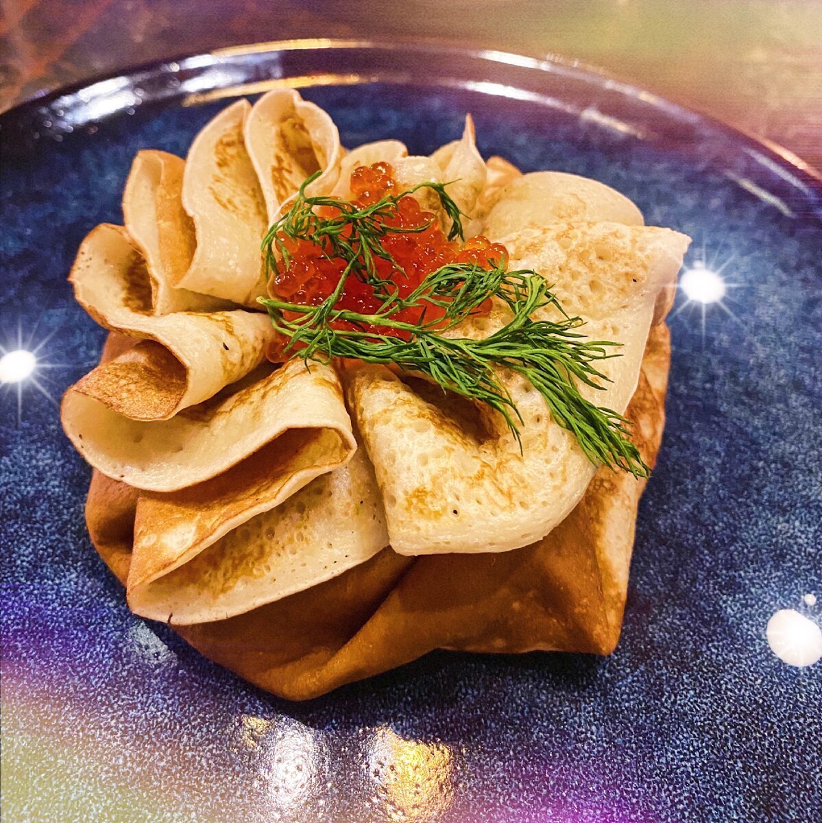 Блинные мешочки с начинкой
