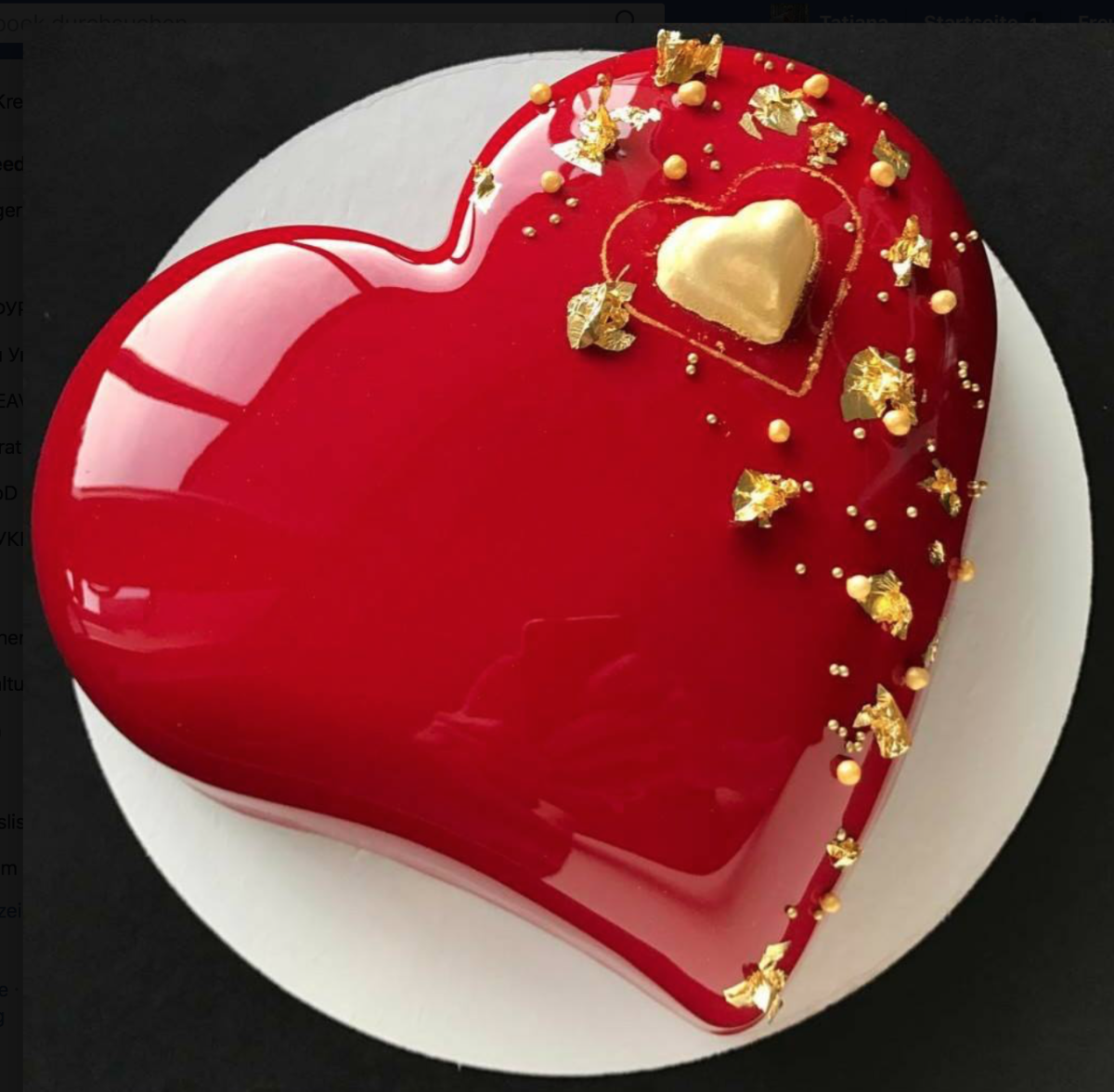 Торт сердце