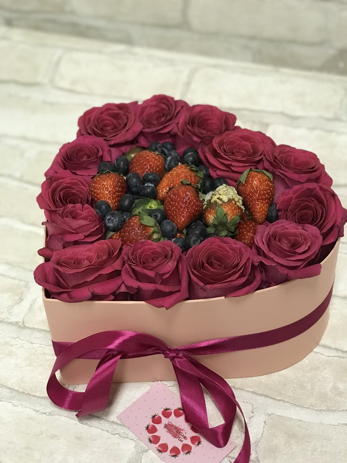Букеты в коробках