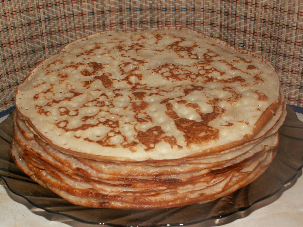 Блины на тарелке