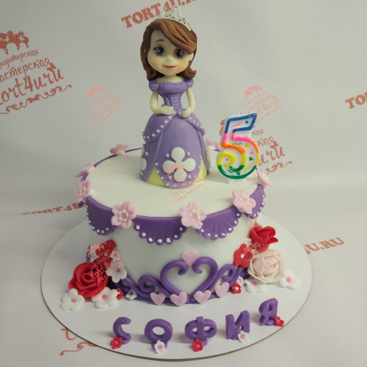 Декор торта София
