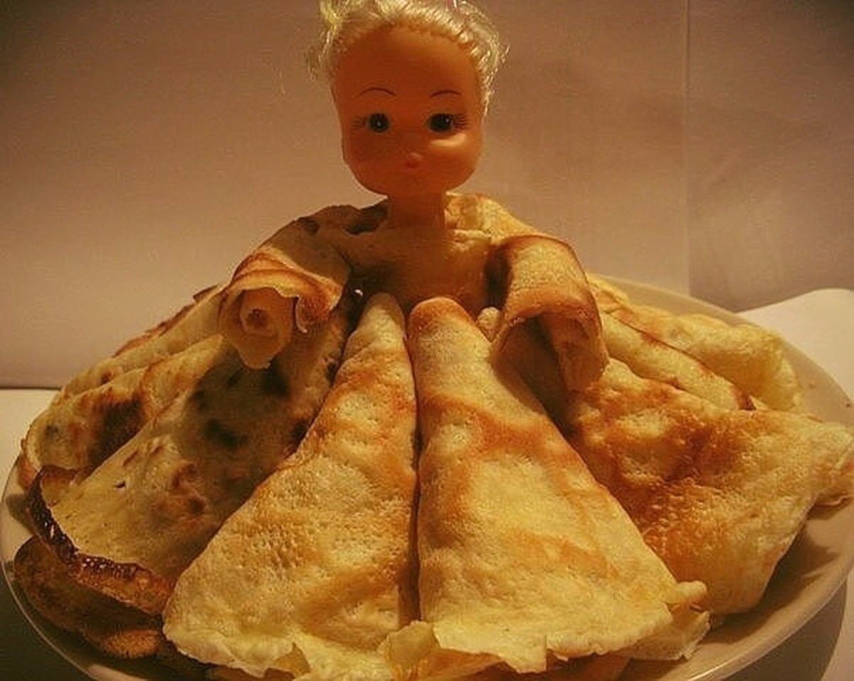 Украшения из блинов