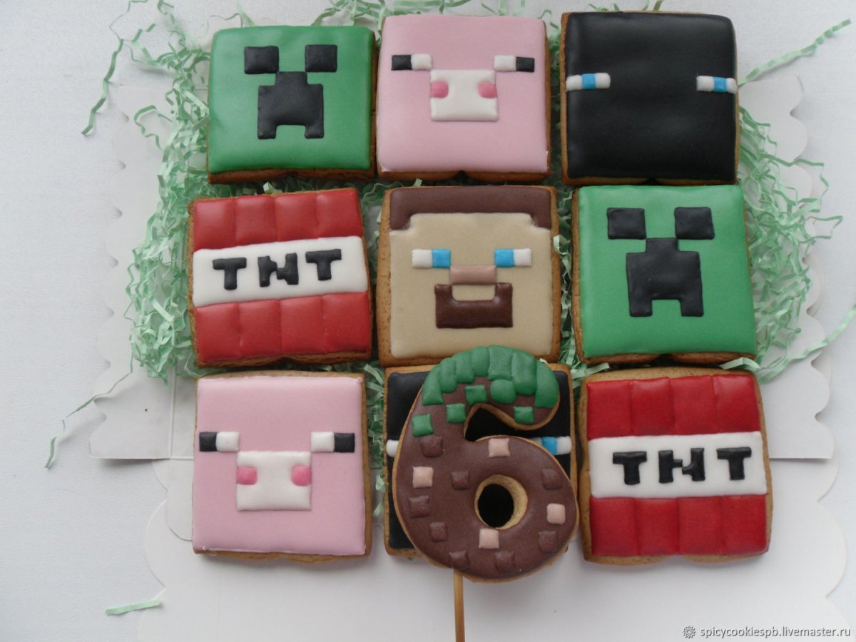 Имбирное печенье Minecraft