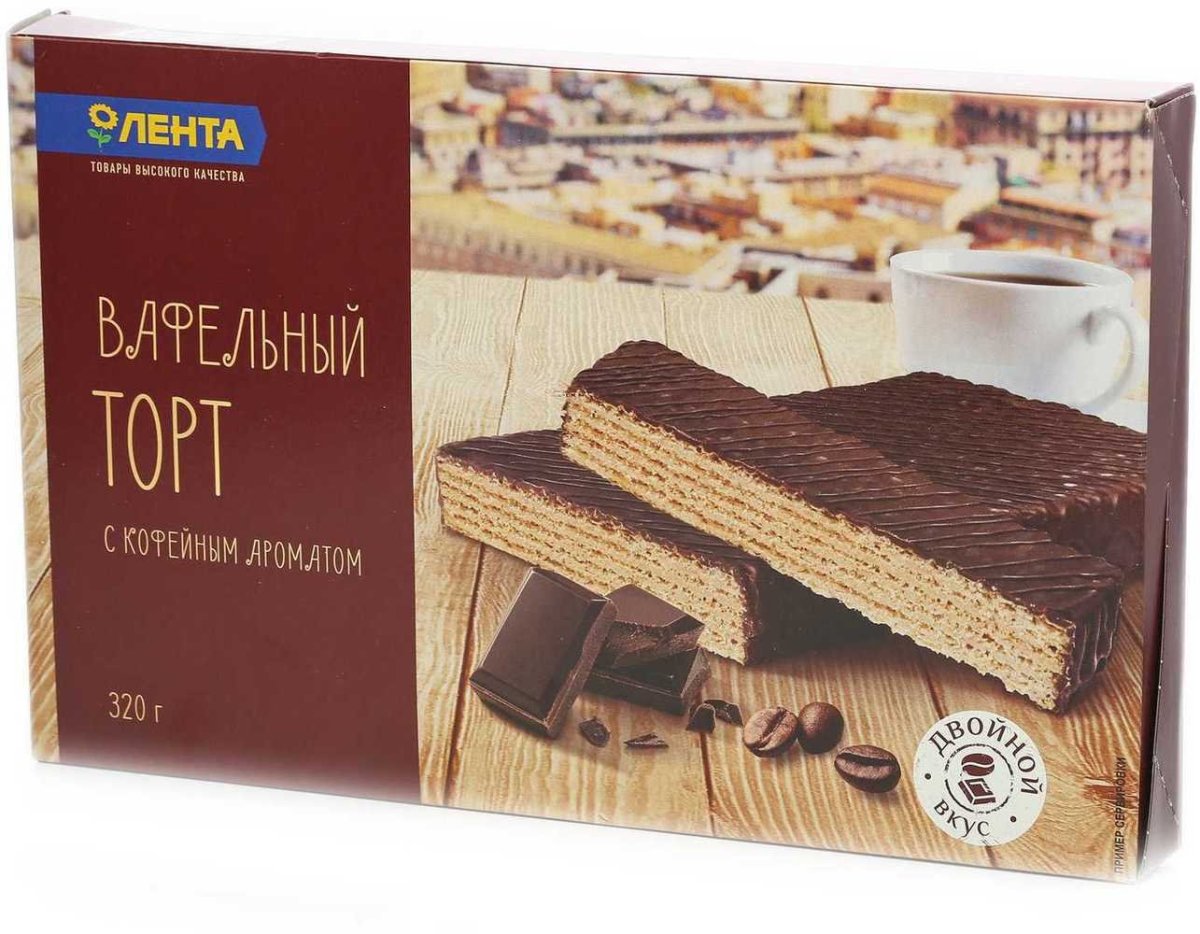 Торт с вафлями и медом
