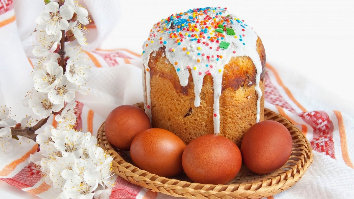 Украшение куличей в эко стиле