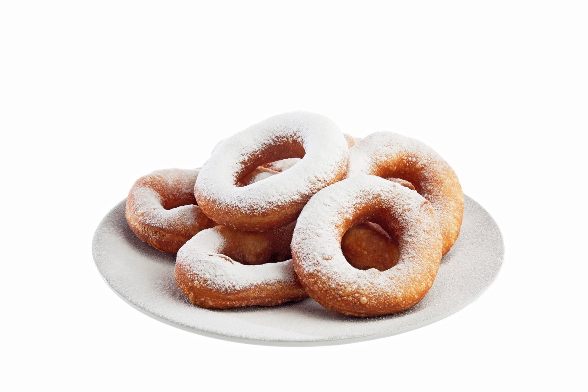 Пончики с сахаром