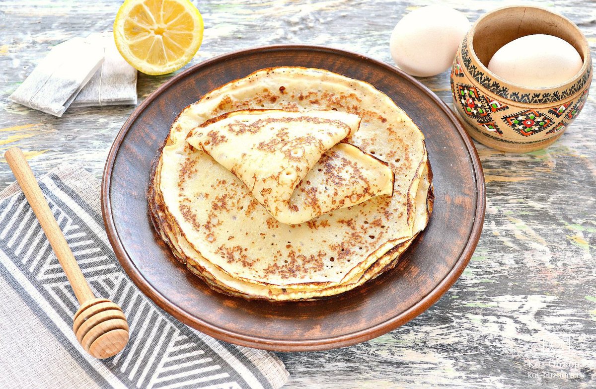 Классические блины на молоке