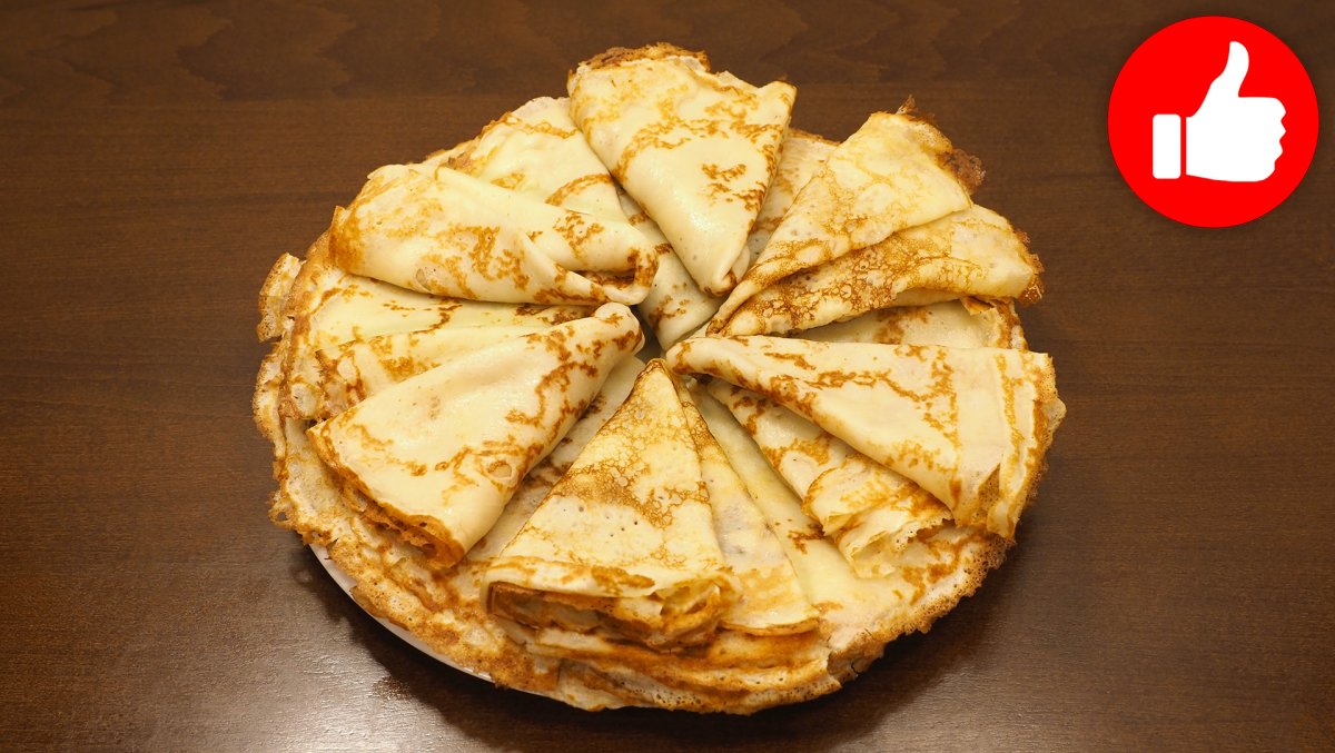 Блинчики на молоке