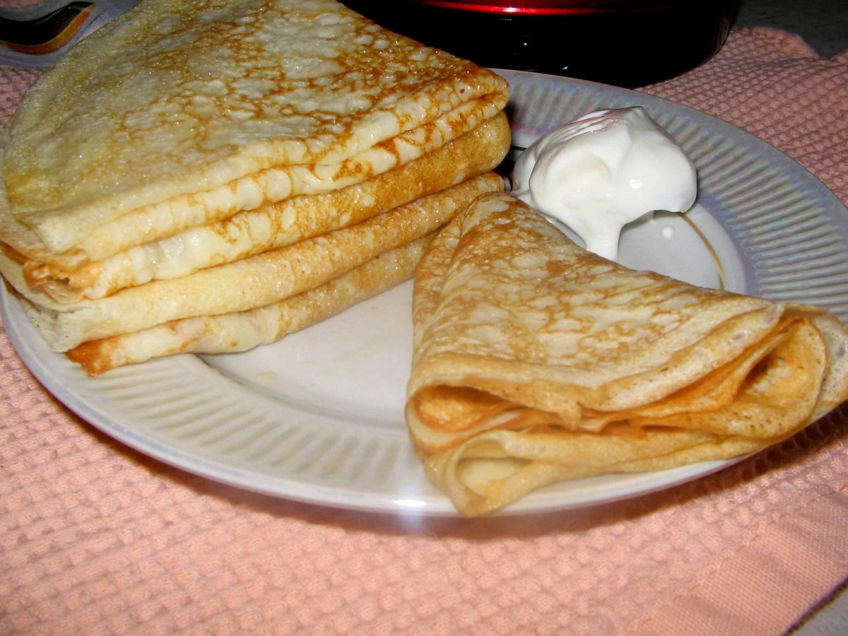 Блинчики на молоке