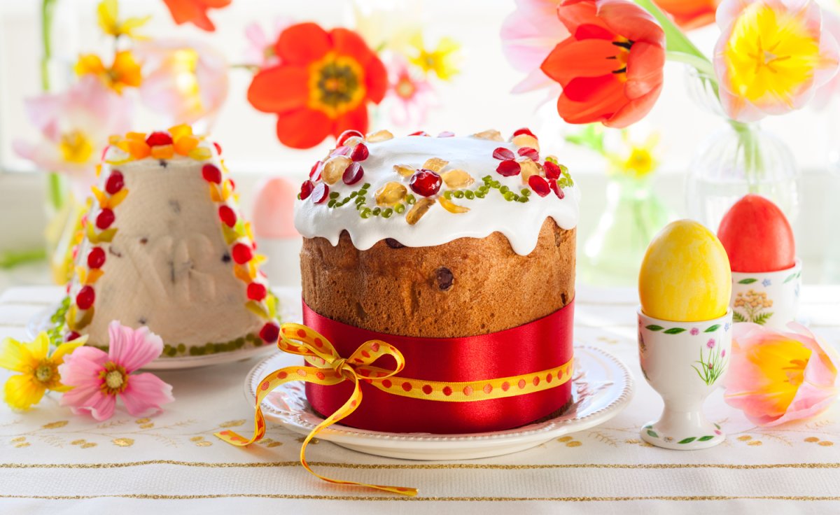 Пасха кулич яйца