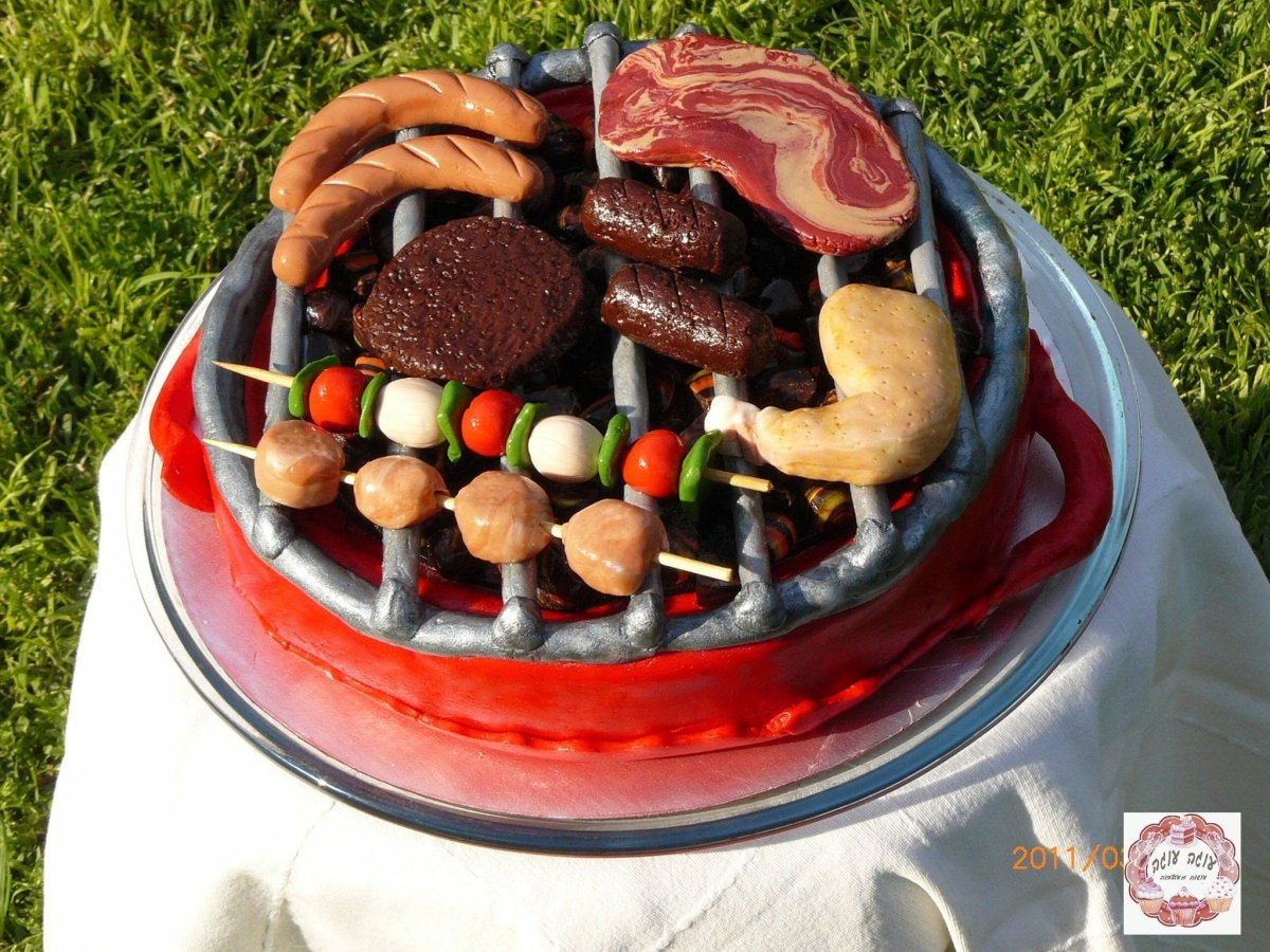 Мужской торт шашлык