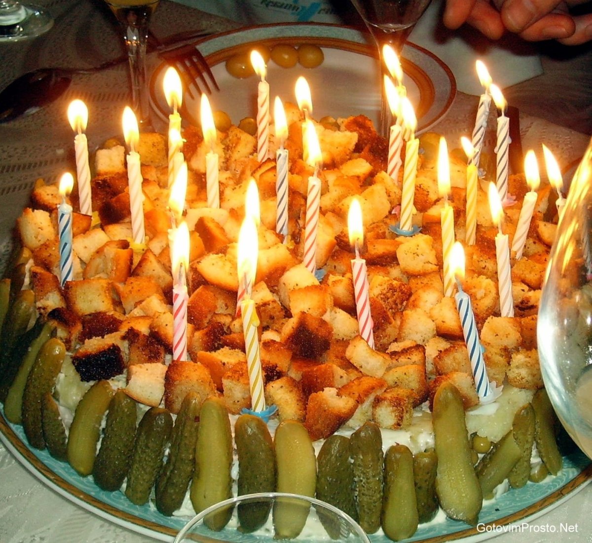 Торт из шашлыка