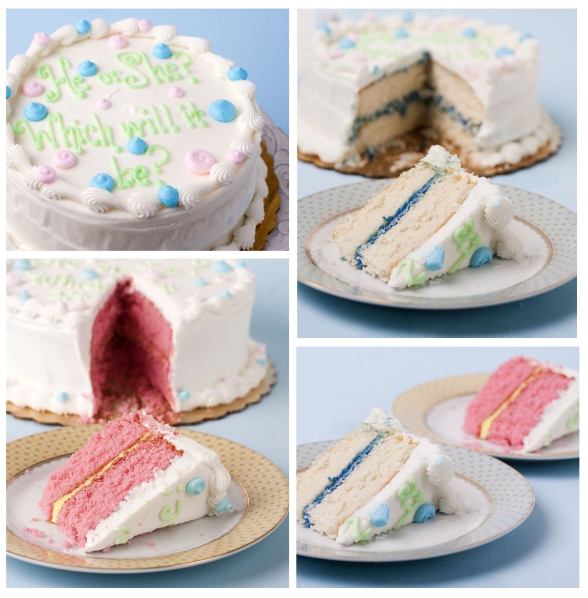 Gender Reveal Party торт