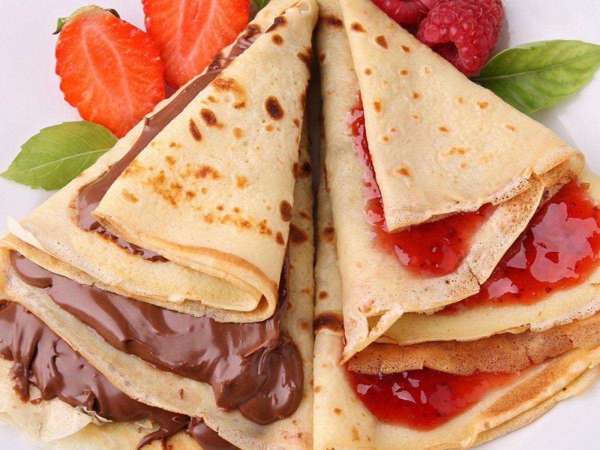 Блинчики с джемом