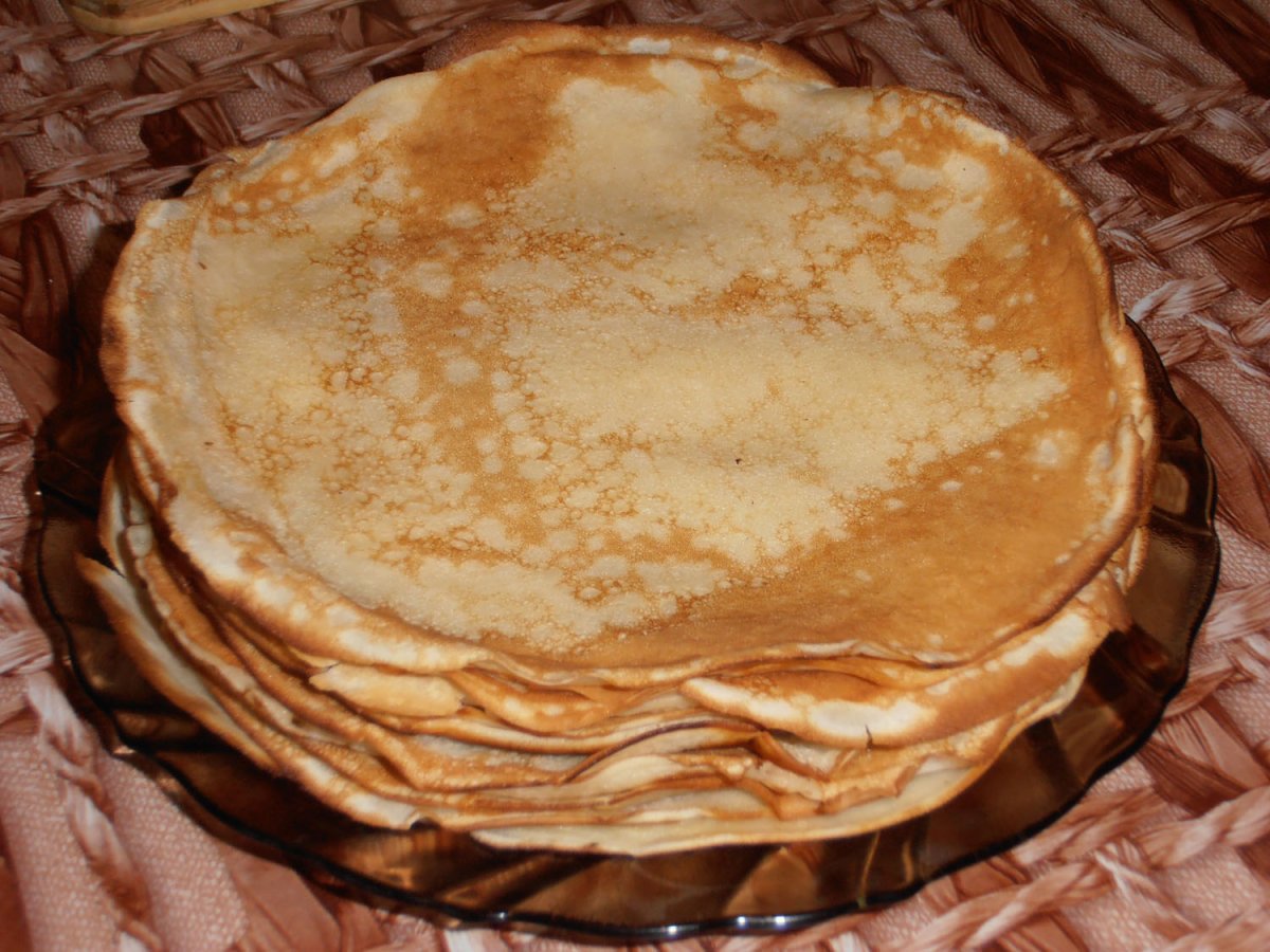 Классические блины на молоке