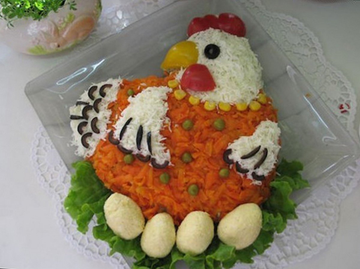 Салат Курочка Ряба