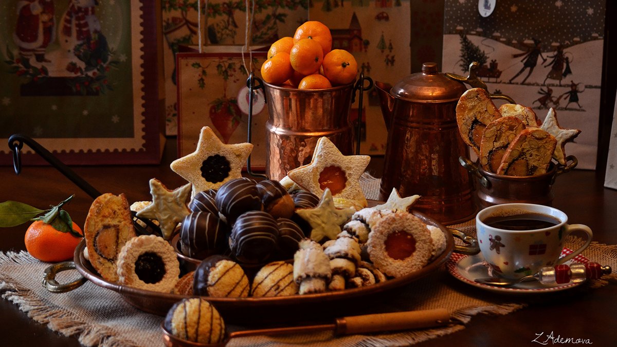 Чай с печеньками