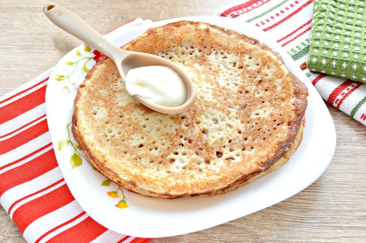 Панкейки с клубникой