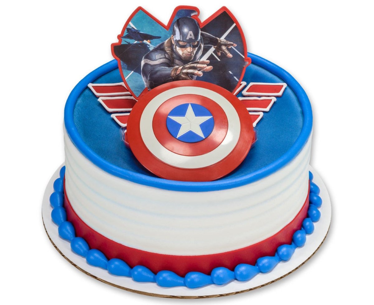 Торт Капитан Америка без мастики