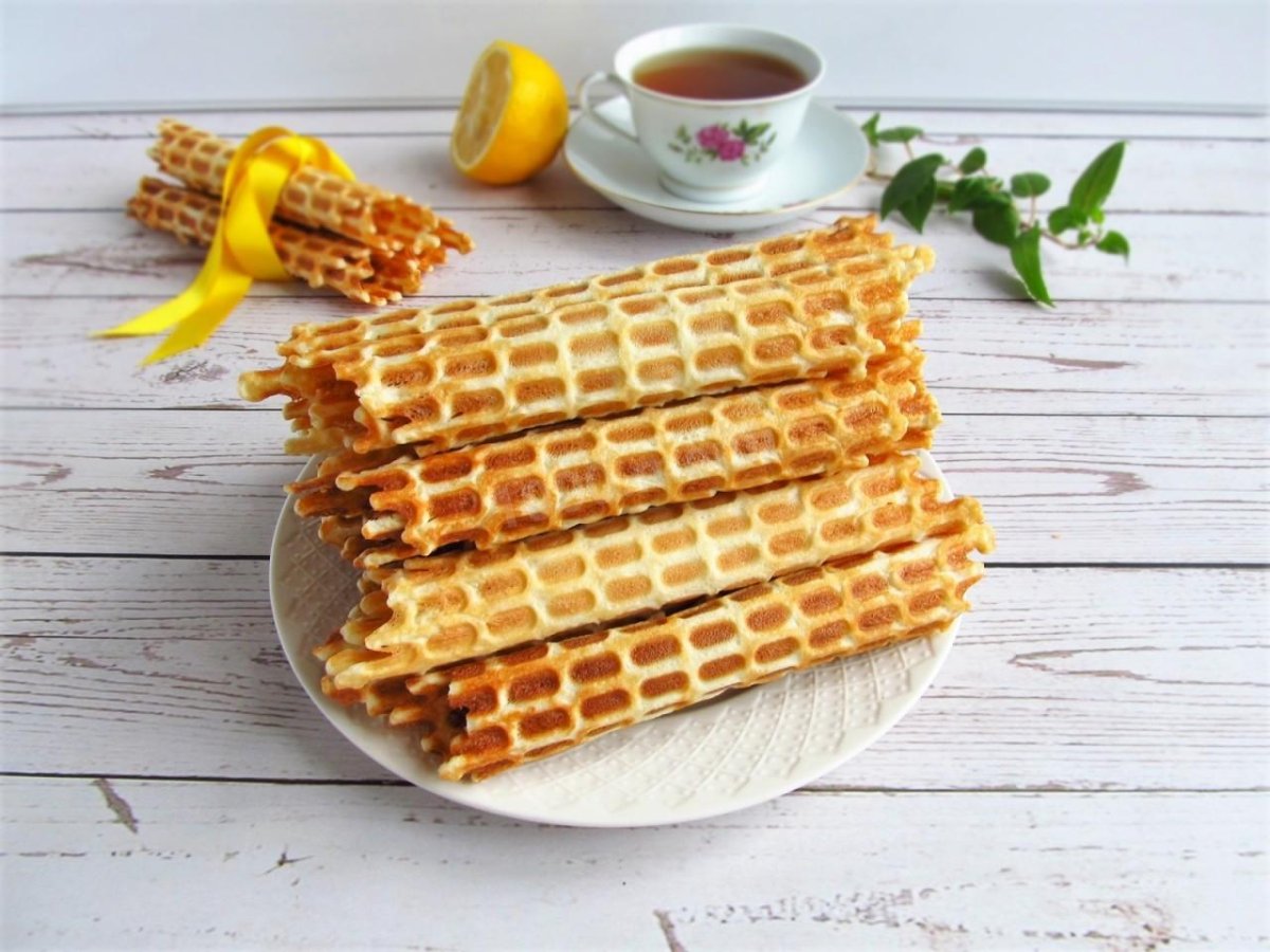 Vafli с медом и орехами
