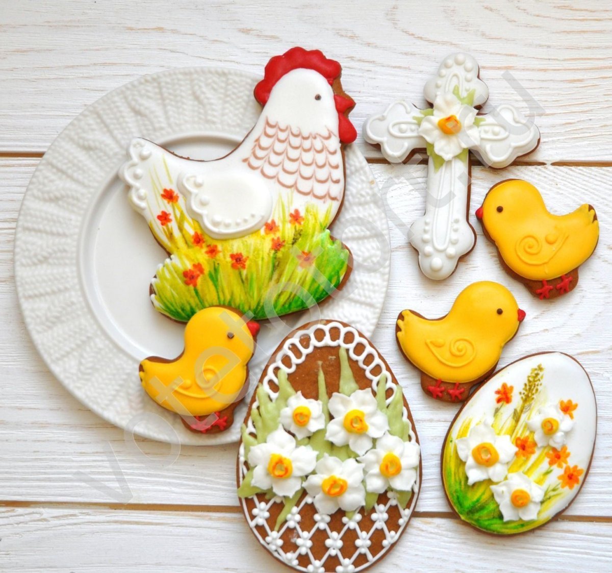 Пряник курица на Пасху