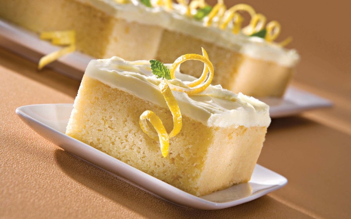 Чизкейк Нью-Йорк с лимонным курдом