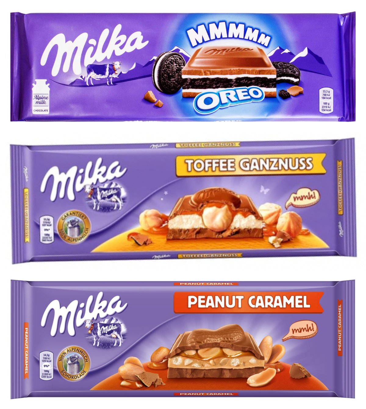Много шоколадок Милка