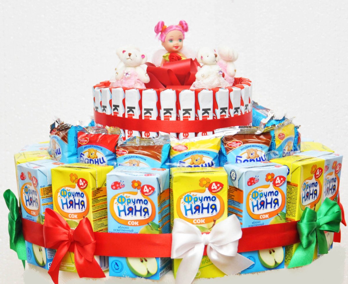 Торт из соков и Барни