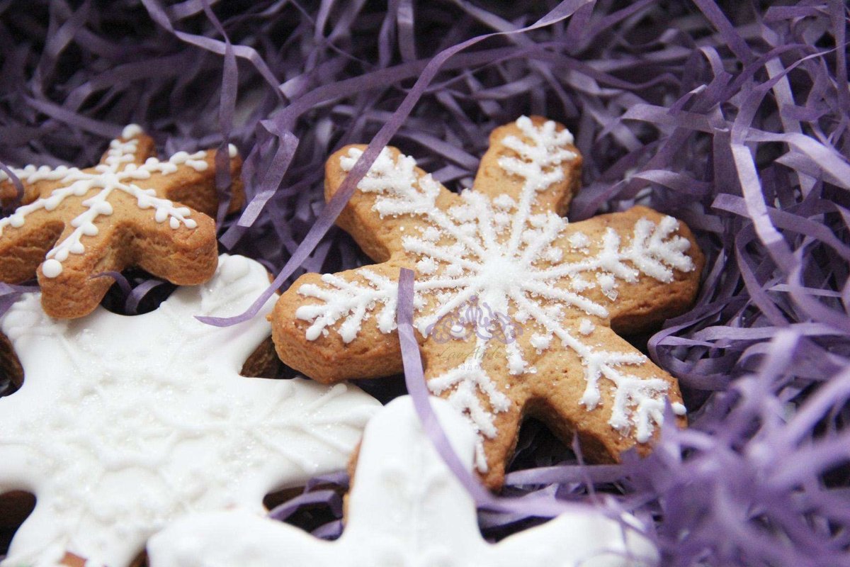Имбирное печенье Снежинка
