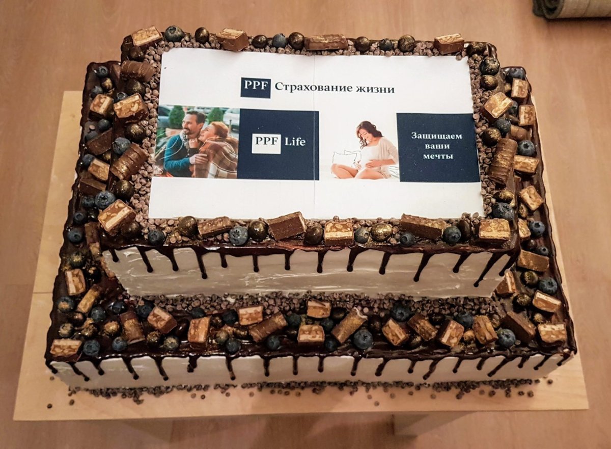 Праздничный торт срез