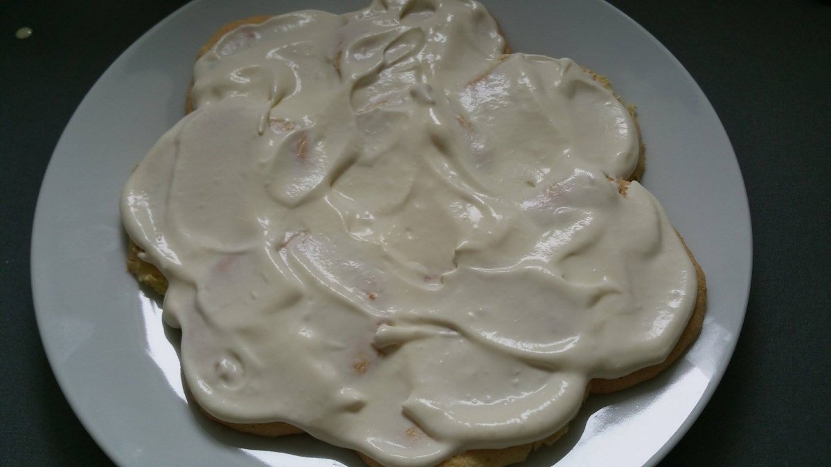 Торт черепашка со сметанным кремом и карамелью
