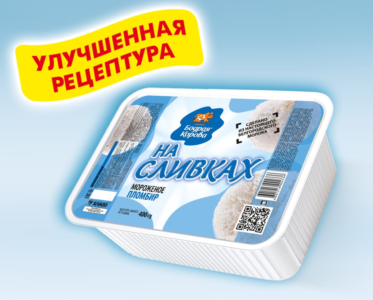 Семья ест мороженое дома