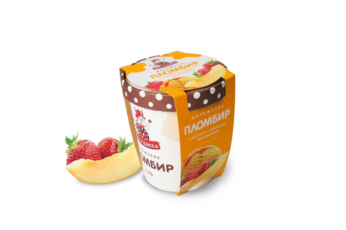 Мороженое чистая линия манго