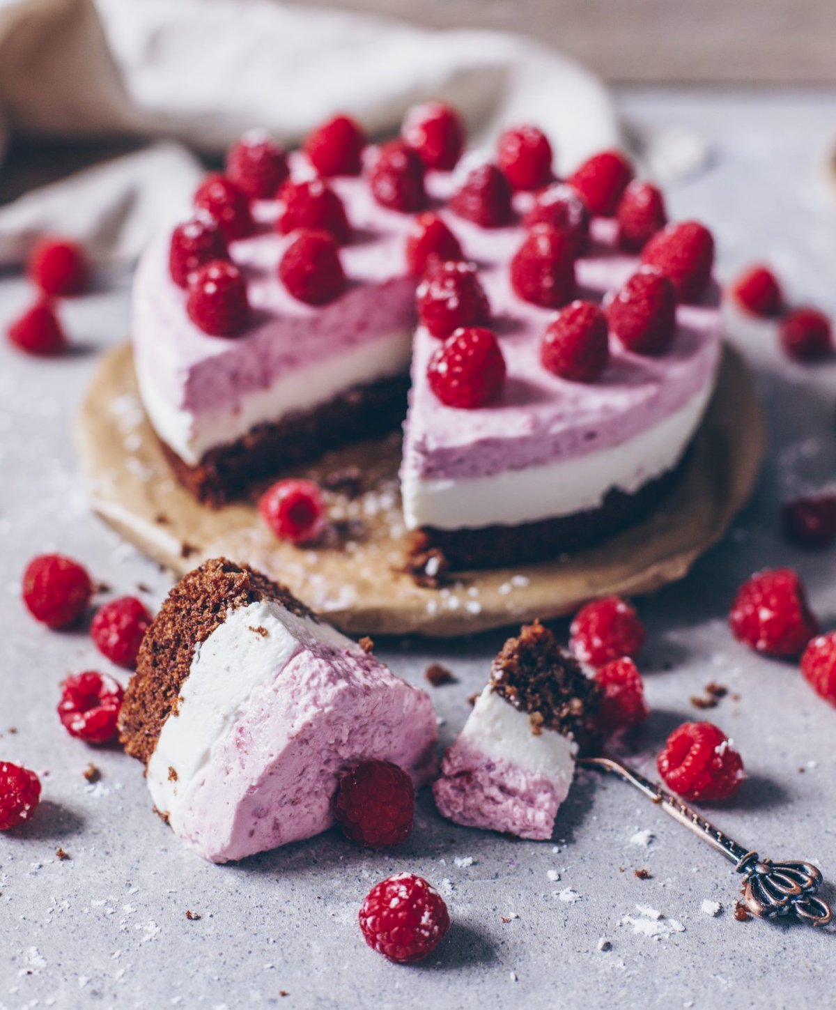 Raspberry Cheesecake торт