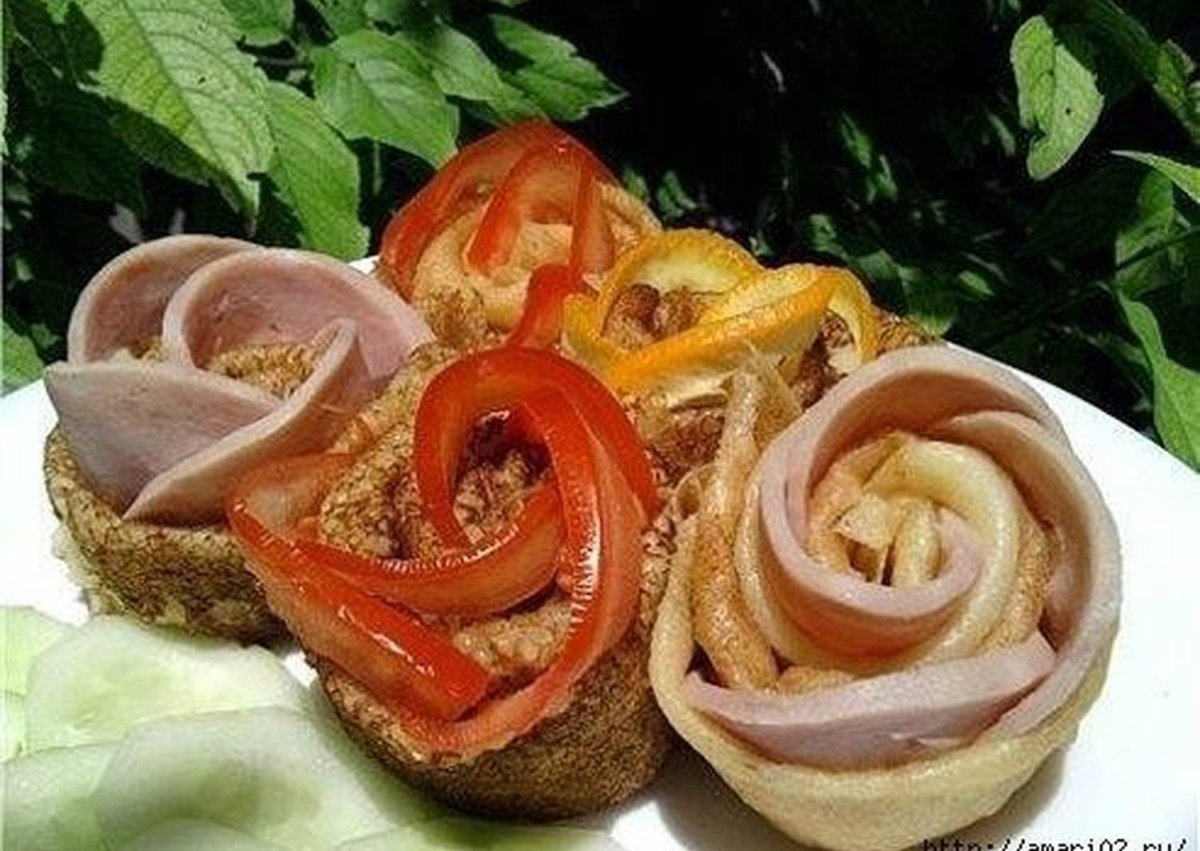 Красивые блюда из блинов
