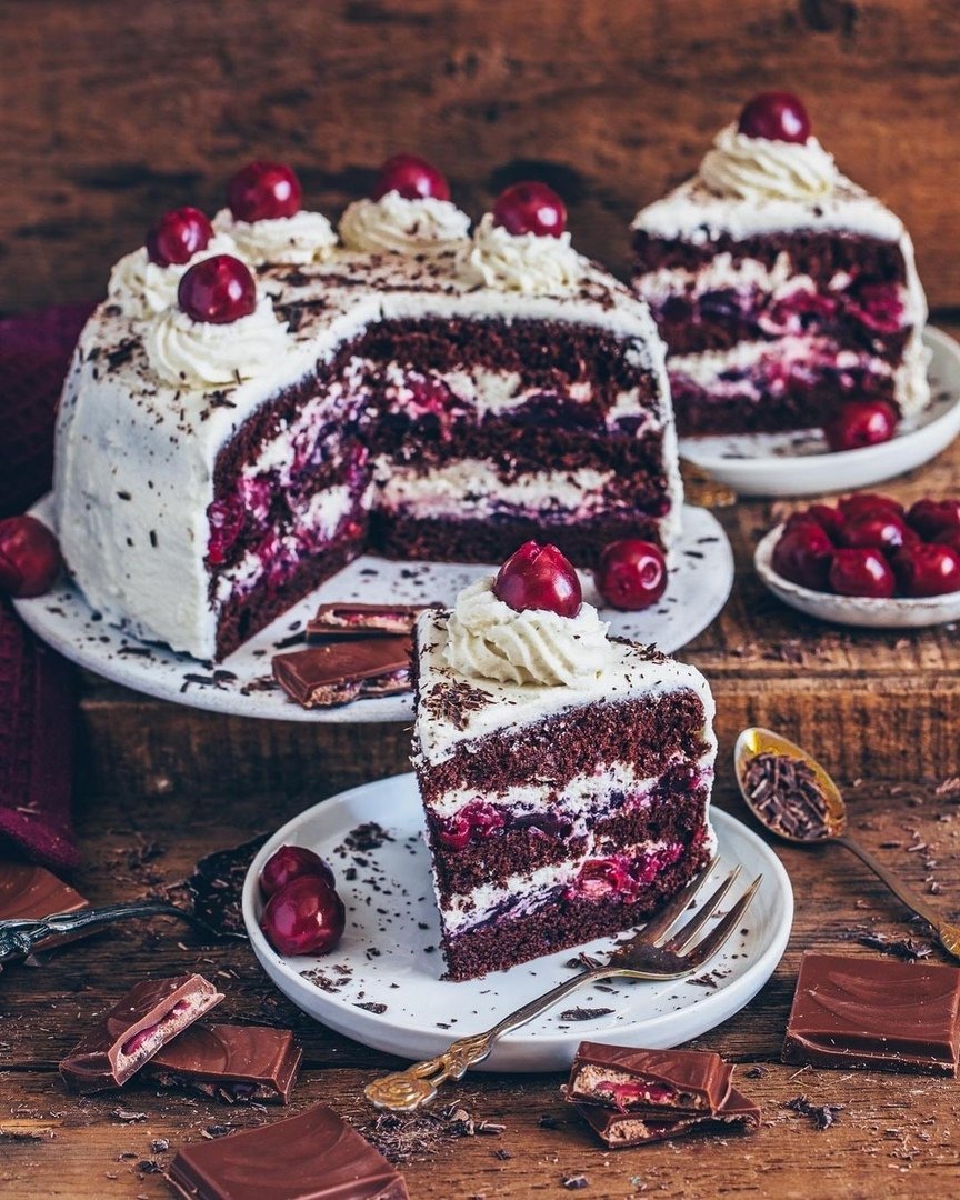 Пирог с черешней