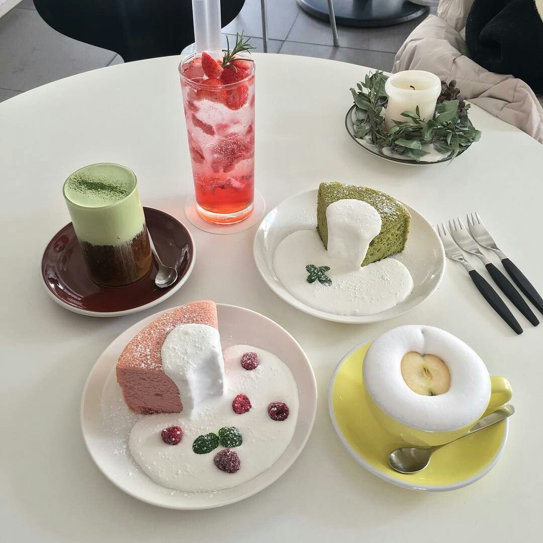 Кафе в Корее Эстетика
