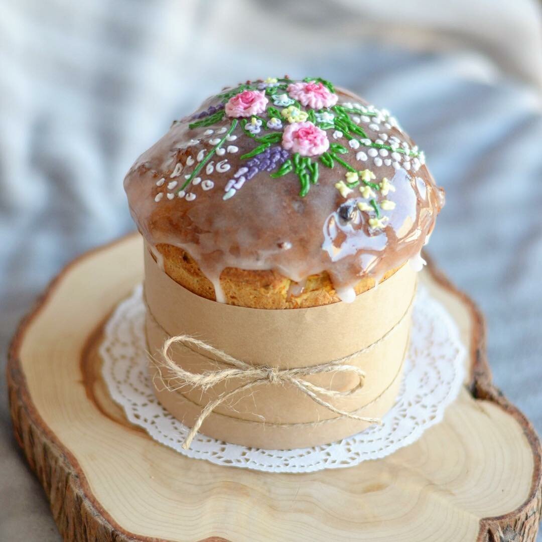 Куличи украшенные Прованс стиль