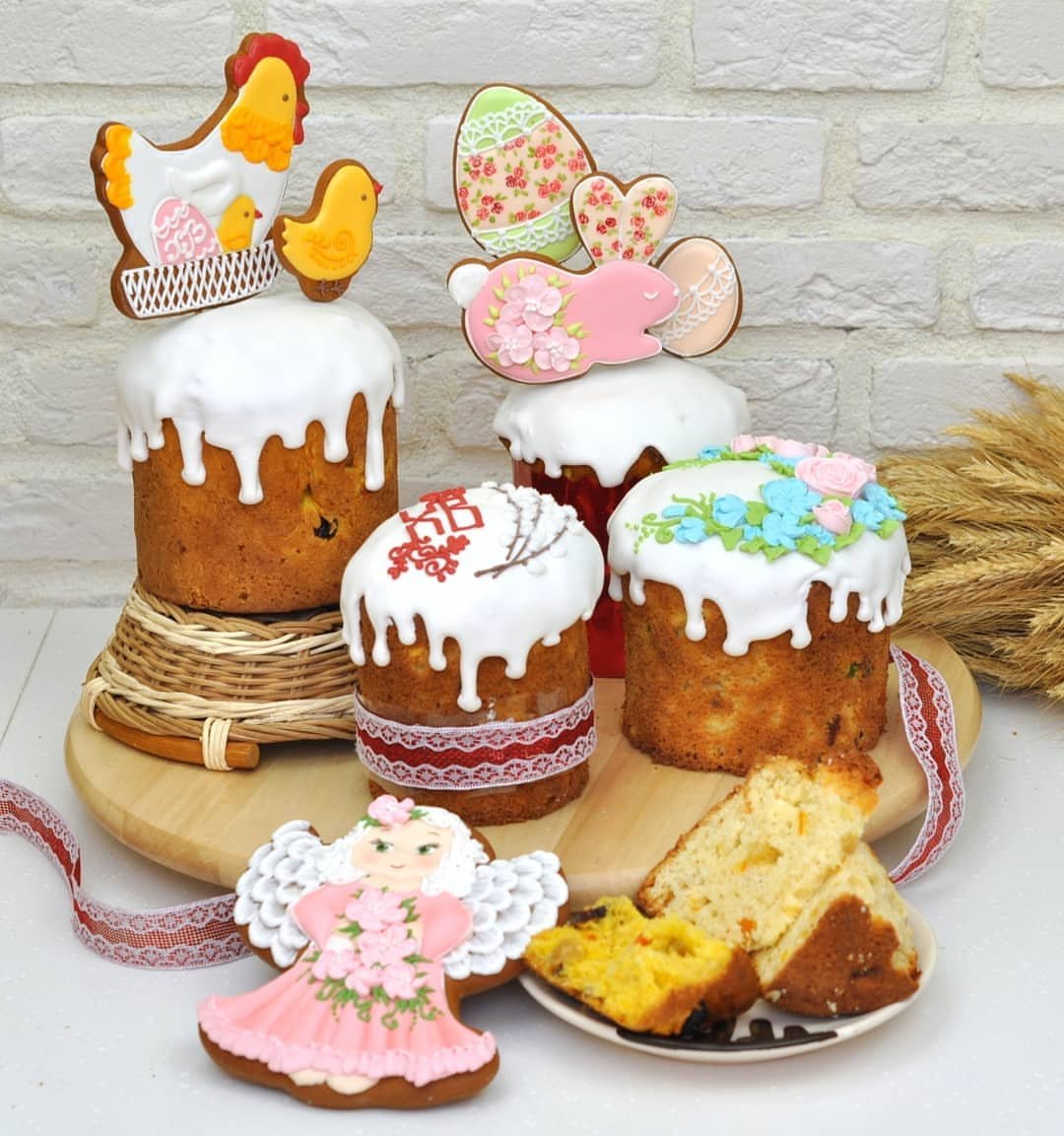 Украшение пасхальных куличей