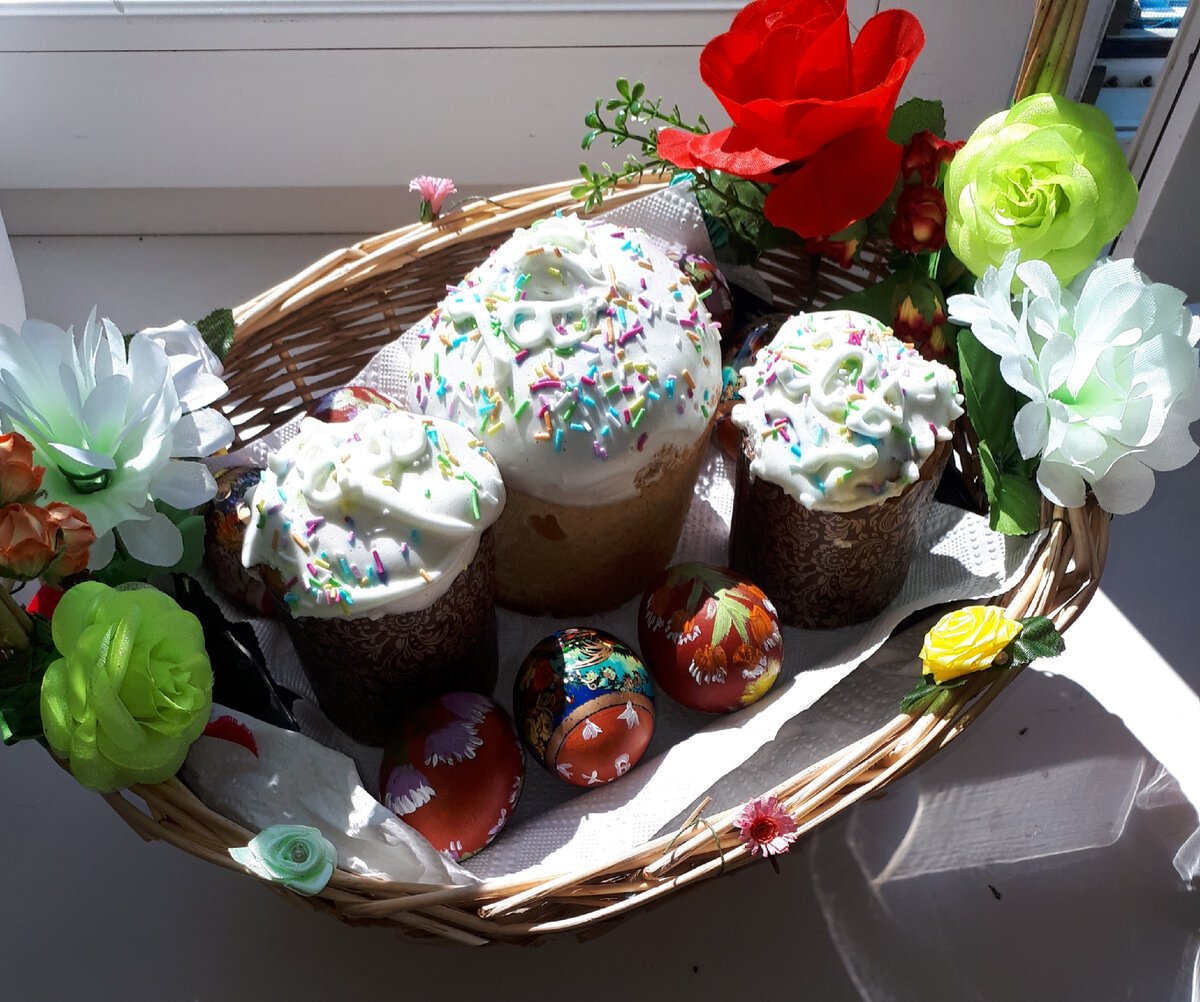 Цветочки для украшения куличей своими руками