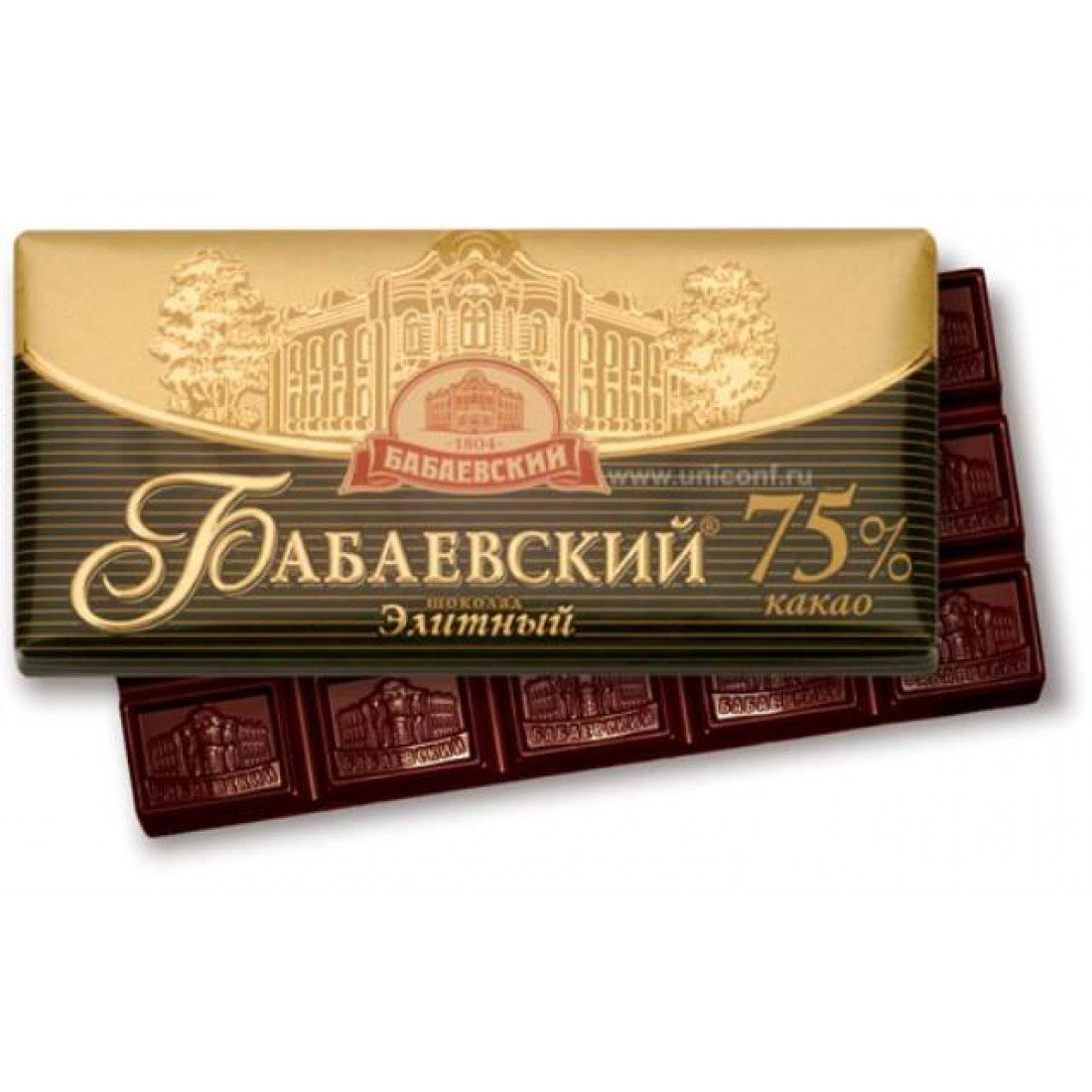 Бабаевский шоколад Горький 75