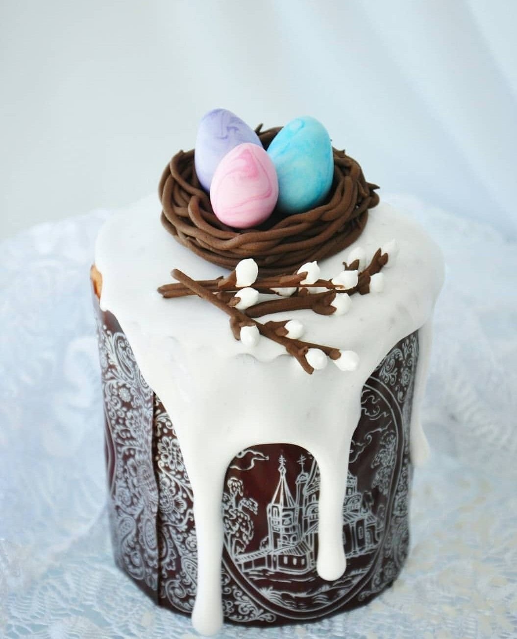 Украсить кулич